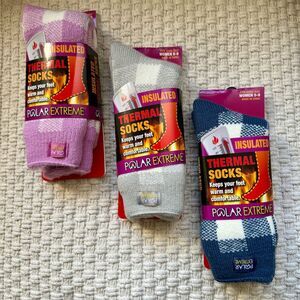 Polar Extreme Women's Thermal 3 Pack Outdoor Socks